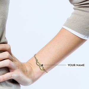 Uniquely Engraved Infinity Bracelet for a Loved One