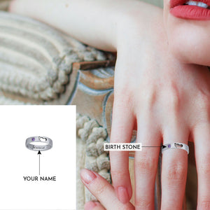 Adorable Baby Feet Ring with Inner Engraving