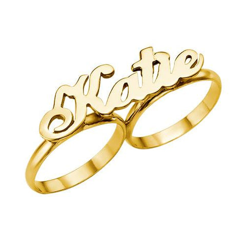 Image of Two Finger Name Ring