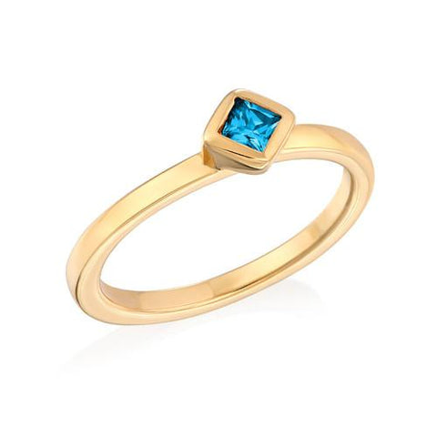 Image of Stackable Stone Rhombus Ring