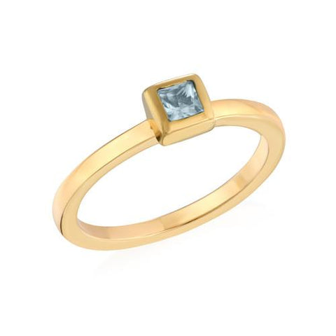 Image of Stackable Square Stone Ring