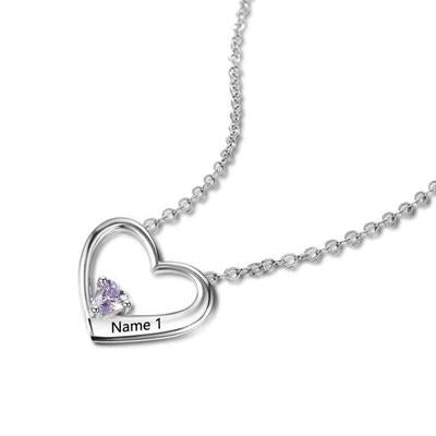 Image of Personalized Necklace With Name & Birthstone