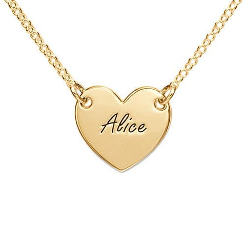 Image of Beautiful Engraved Heart Necklace