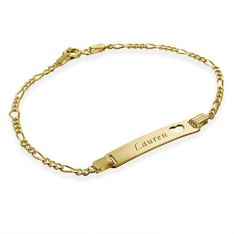 Image of Personalized Girl's Bracelet with Heart