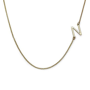 Sideways Initial Necklace