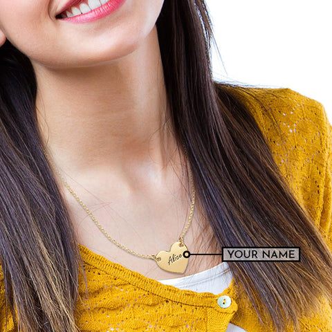 Image of Beautiful Engraved Heart Necklace