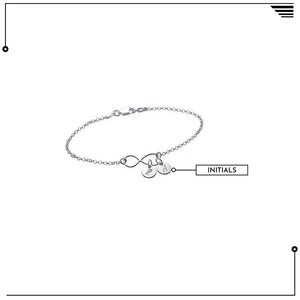 Infinity Bracelet / Anklet with Initial Charms