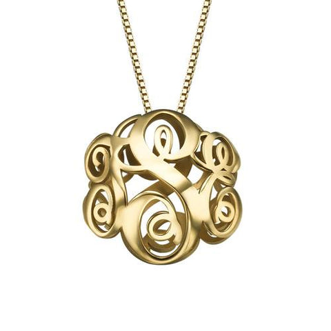 Image of Personalized 3D Monogram Necklace