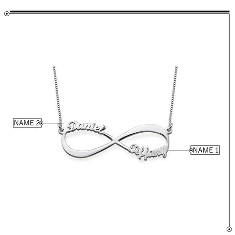 Image of Infinity Names Necklace