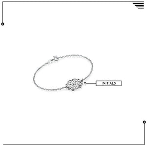 Sterling Silver Monogram Bracelet / Anklet