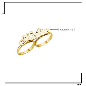 Two Finger Name Ring