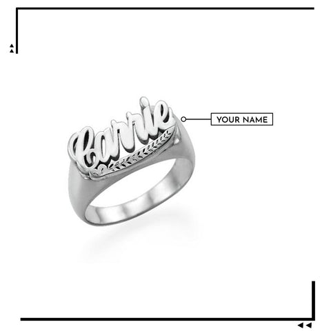 Image of Personalized Name Ring