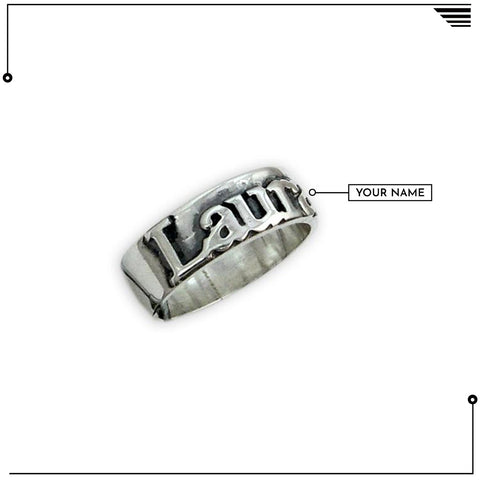 Image of Cool and Customized Name Rings