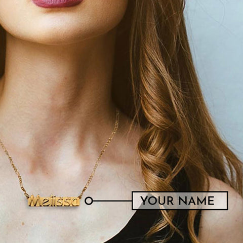 Image of Beautiful Small Nameplate Necklace