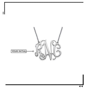 Customized Monogram Necklace