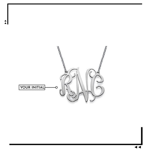 Image of Customized Monogram Necklace