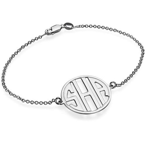 Image of Block Letter Monogram Bracelet