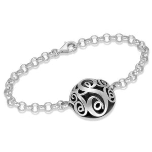 Cool Contoured Monogram Bracelet