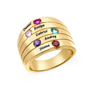 Five Stone Ring for Mothers