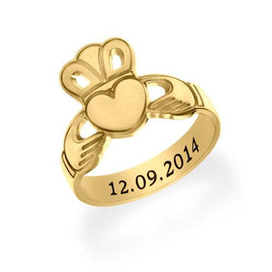 Claddagh Ring with Engraving