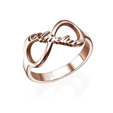 Image of Personalized Infinity Name Ring