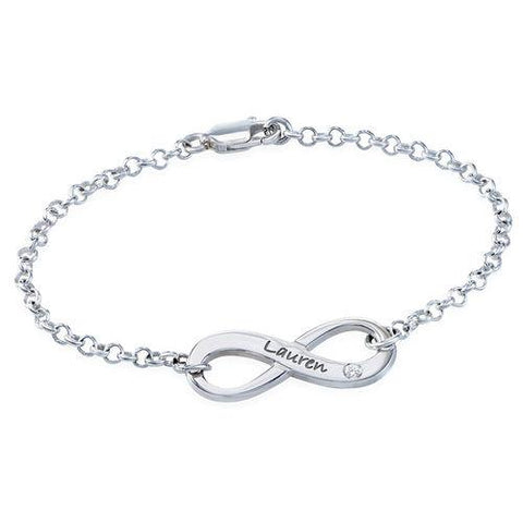 Image of Personalized Infinity Bracelet