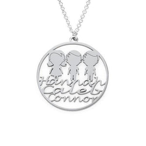 Personalized Mother Circle Necklace