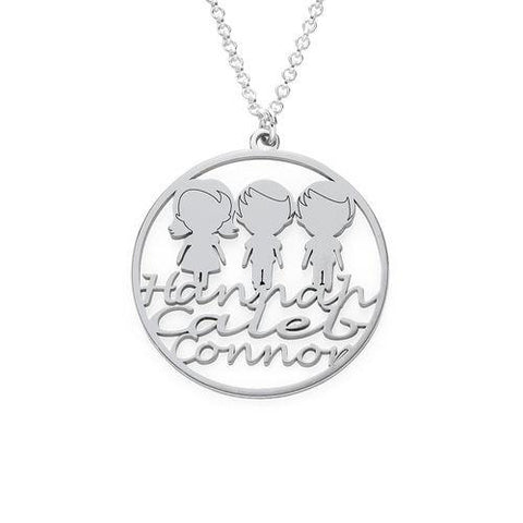 Image of Personalized Mother Circle Necklace