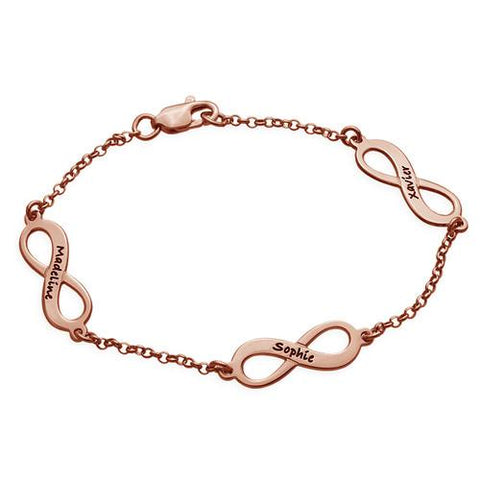 Image of Multiple Name Infinity Bracelet