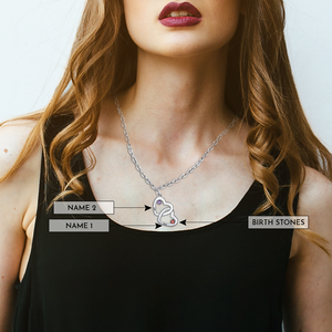 Personalized Gift Engrave Necklaces With Name & BirthStone