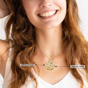 Family Tree Birthstone Necklace