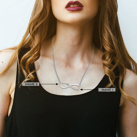 Image of Infinity Names Necklace