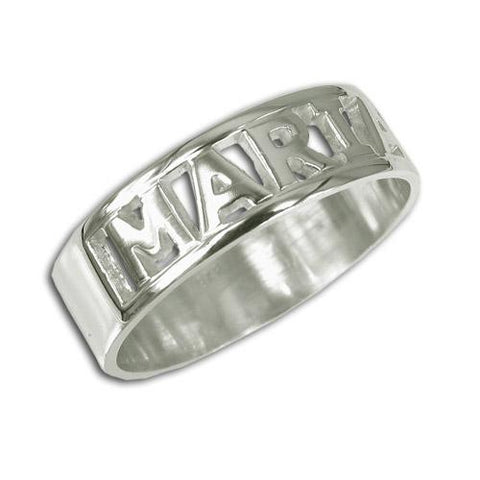 Image of Personalized Name Ring