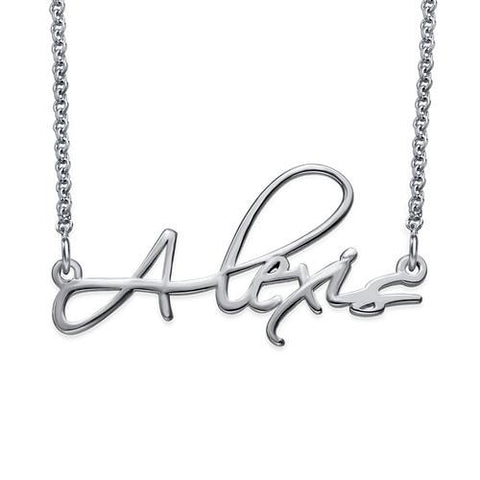 Image of Signature Personalized Script Necklace