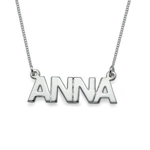 Personalized Necklace with All Capitals Name