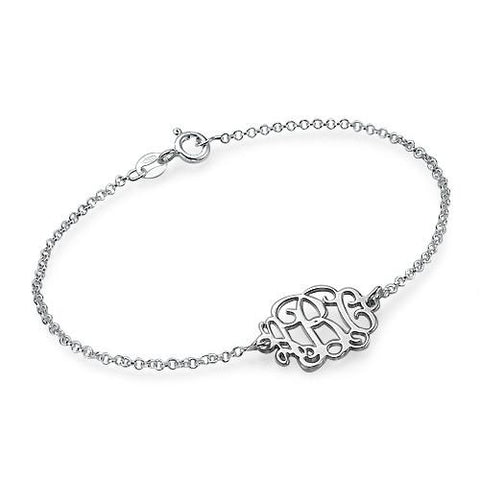 Image of Sterling Silver Monogram Bracelet / Anklet