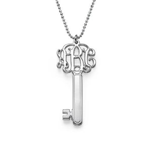 Personalized Monogram Key Necklace