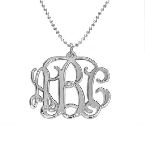 Image of Glamorous Customized Monogram Necklace