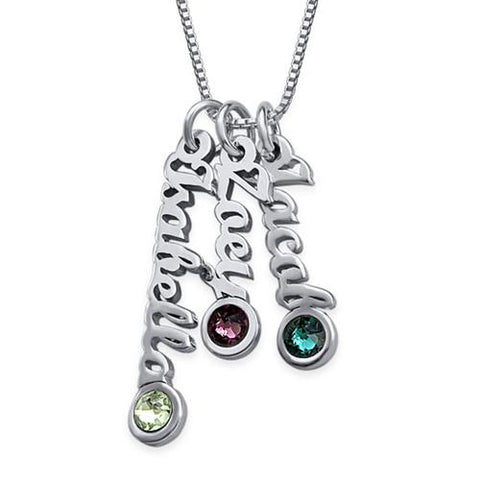 Image of Tiny Sized Vertical Name Necklace