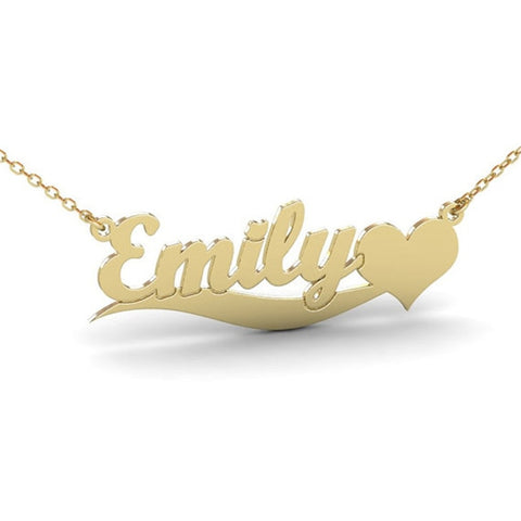 Image of V Attract Handmade Custom Jewelry Personalized Name Necklace Women Men Bijoux Femme Gold Filled Heart Statement Choker Gift Idea