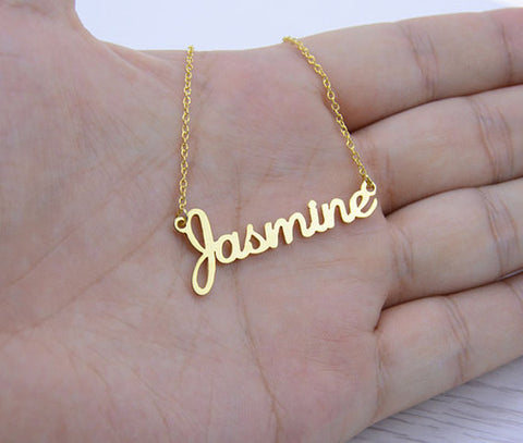 Image of V Attract Handmade Custom Jewelry Personalized Name Necklace Women Choker Friendship Gift Customized Family Names Necklaces Men