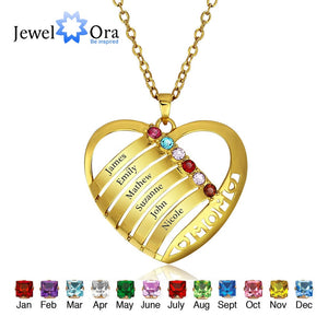 Personalized Engrave Love Pendants Necklaces Heart 925 Sterling Silver Necklaces & Pendants Mother's Day Gift(JewelOra NE101243)